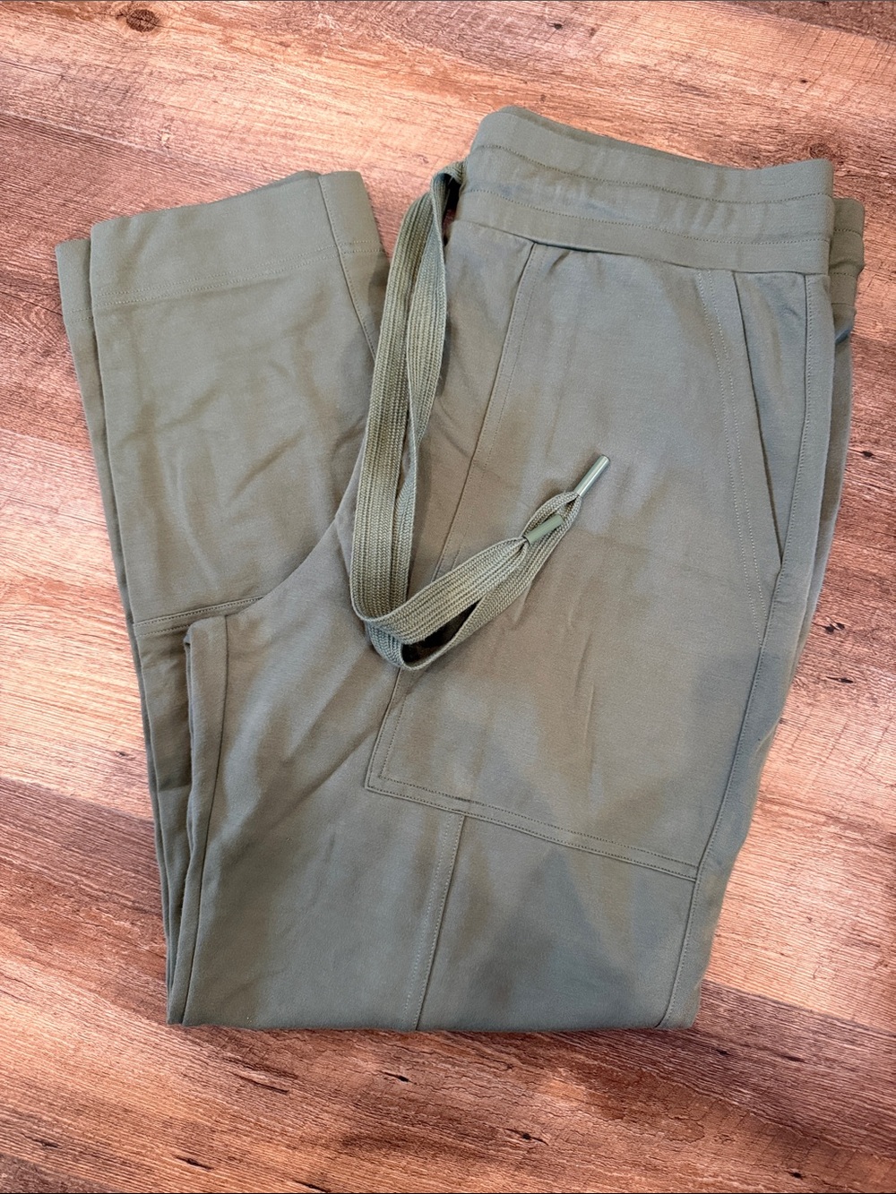 CAbi Everyday Lounger Olive Green Women's Drawstring Jogger Pants